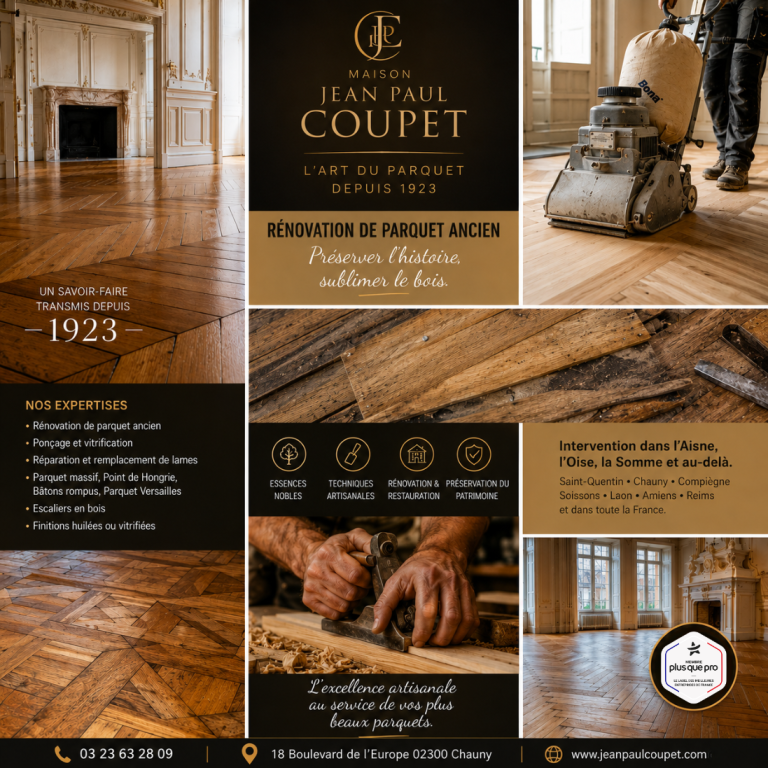 Rénovation de parquet ancien : redonnez vie à un patrimoine d’exception